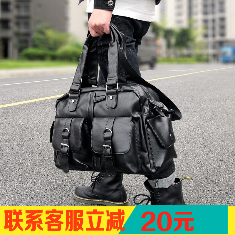 牛皮男包复古商务真皮手提包潮流时尚单肩斜挎包2019新款旅行包包|msdalam kategori Beg kulit/wanita/beg lelaki, beg perjalanan - dari Buy2taobao.com untuk memberikan perkhidmatan ejen Taobao profesional membeli