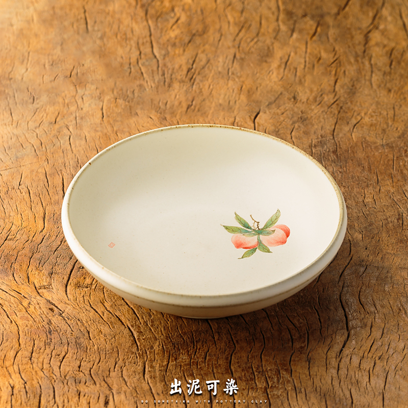 景德镇手绘陶瓷壶承壶托 纯手工加厚茶盘点心碟茶道配件圆形菜盘在类目 餐饮具, 茶具, 茶盘中 - 来自Buy2taobao.com提供专业的淘宝代购服务