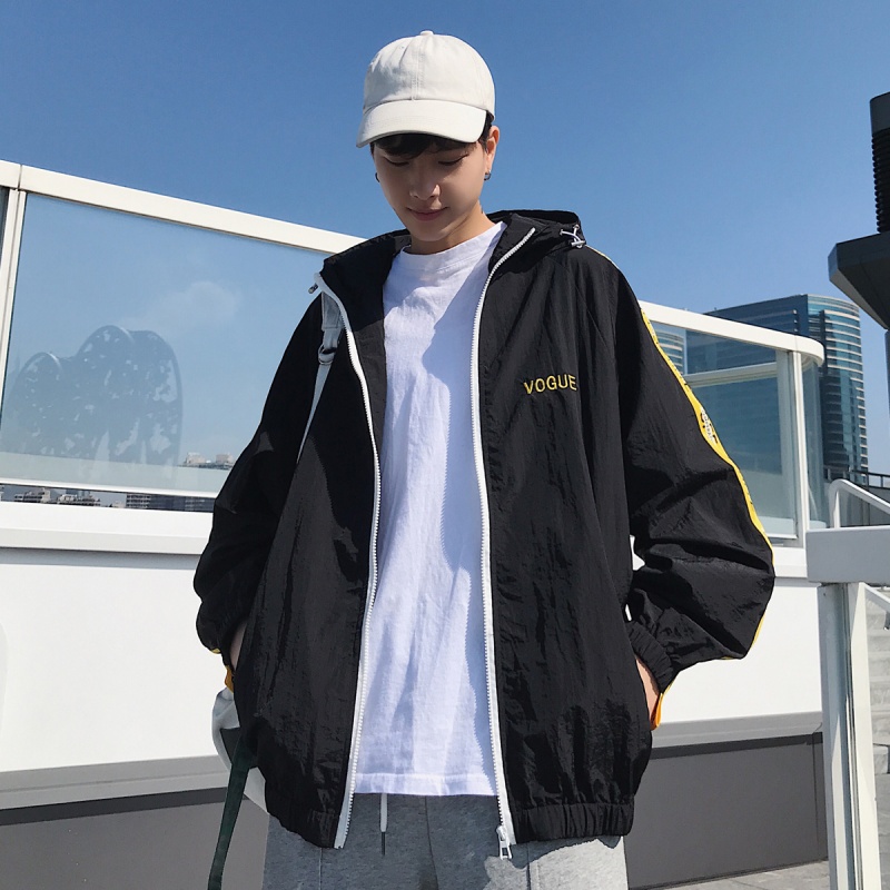 2019新款 夏季新款织带连帽男士港风夹克防晒服 已注册学生在类目 男装, 夹克中 - 来自Buy2taobao.com提供专业的淘宝代购服务