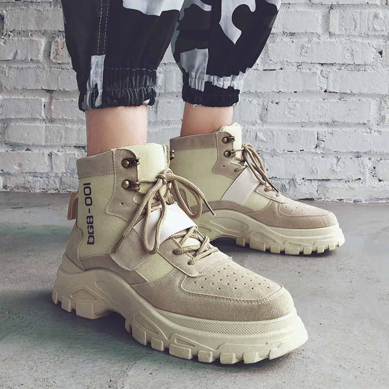 Help Riding boots Men boots Retro winter Increase Versatile work clothes ulzzang Korean Edition High cylinder Men's Shoesin the Men's Shoes, Boots category - from Buy2taobao.com to provide professional Taobao agent buy service