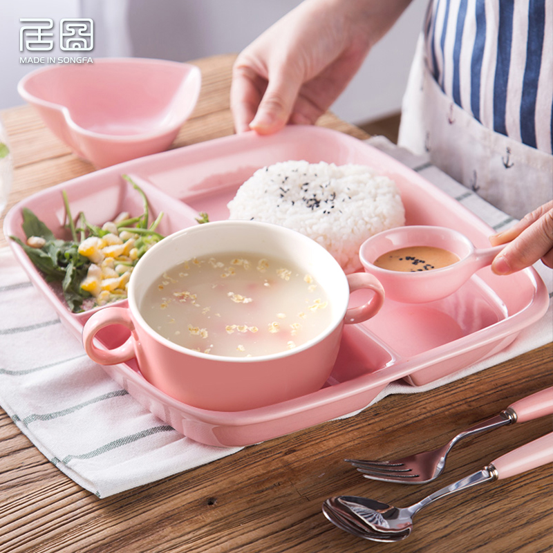 居图陶瓷分格餐盘儿童餐具早餐盘套装学生三格盘西餐盘子食堂饭盘|msdalam kategori pinggan mangkuk, pinggan mangkuk, Pinggan mangkuk porselin saman - dari Buy2taobao.com untuk memberikan perkhidmatan ejen Taobao profesional membeli