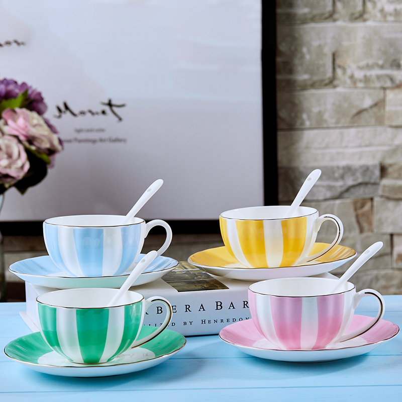 欧式田园南瓜咖啡杯套装金边骨瓷咖啡具下午茶陶瓷杯碟红茶杯|msdalam kategori pinggan mangkuk, kopi, cawan kopi - dari Buy2taobao.com untuk memberikan perkhidmatan ejen Taobao profesional membeli