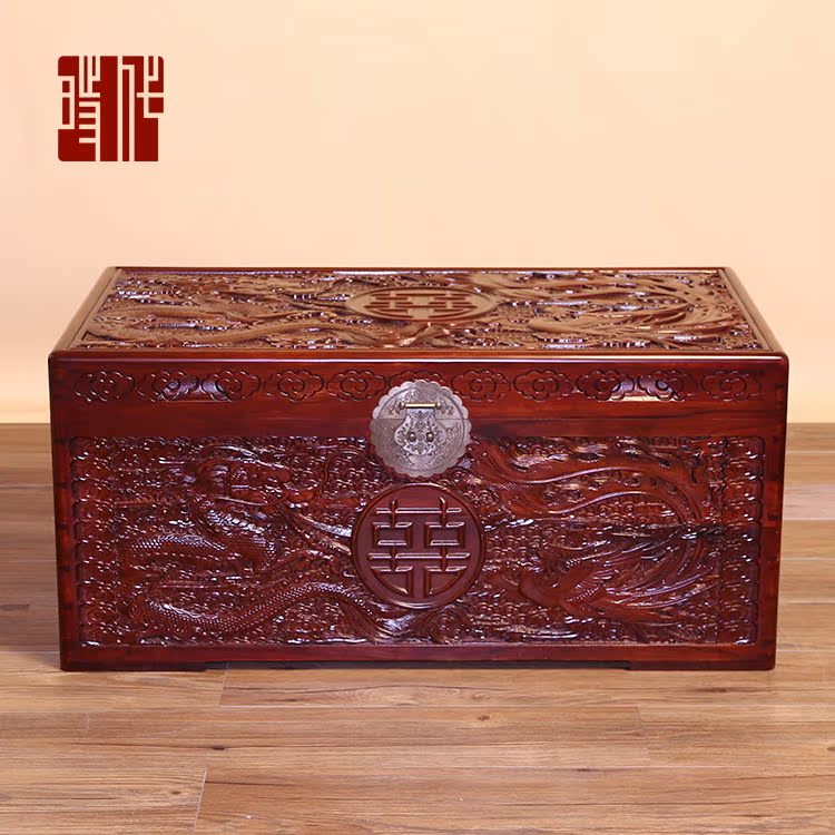 全香樟木箱子防虫衣箱实木箱龙凤婚嫁结婚箱雕花邮票字画收藏箱在类目 住宅家具, 箱类, 其他中 - 来自Buy2taobao.com提供专业的淘宝代购服务