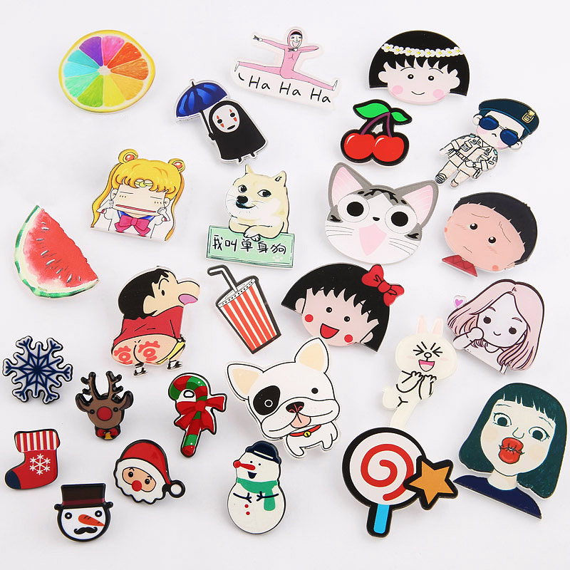 the republic of korea lovely Brooch Cartoon Pin buckle Sternum badge Acrylic fashion Expression Brooch medal Jewelryin the Accessories/Fashion Jewelry, Brooch category - from Buy2taobao.com to provide professional Taobao agent buy service