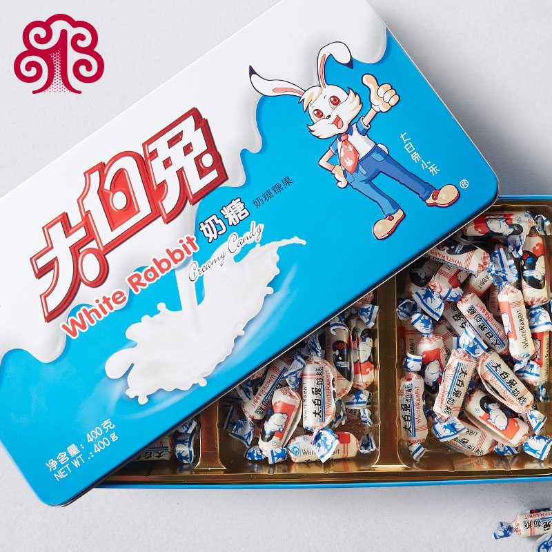 大白兔原味奶糖怀旧零食400g上海特产创意礼物糖果铁盒节日礼盒装|msdalam kategori makanan ringan/Nuts/Specialty, Gula-gula dan makanan ringan/Jelly/Pudding, gula-gula - dari Buy2taobao.com untuk memberikan perkhidmatan ejen Taobao profesional membeli