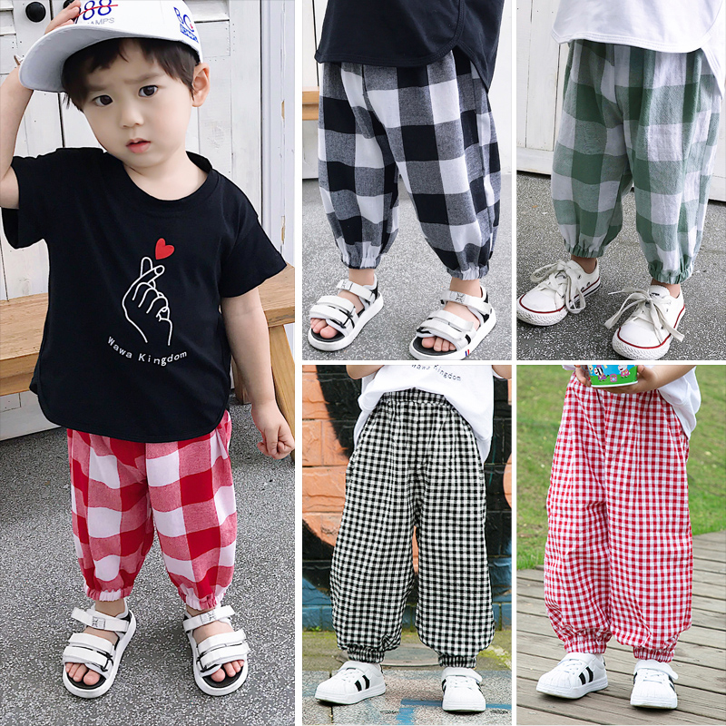 Cotton and hemp baby Mosquito control baby trousers summer Thin section Boy Haren pants girl Knickers Children latticein the Children/Baby/Family fitted , Pants category - from Buy2taobao.com to provide professional Taobao agent buy service