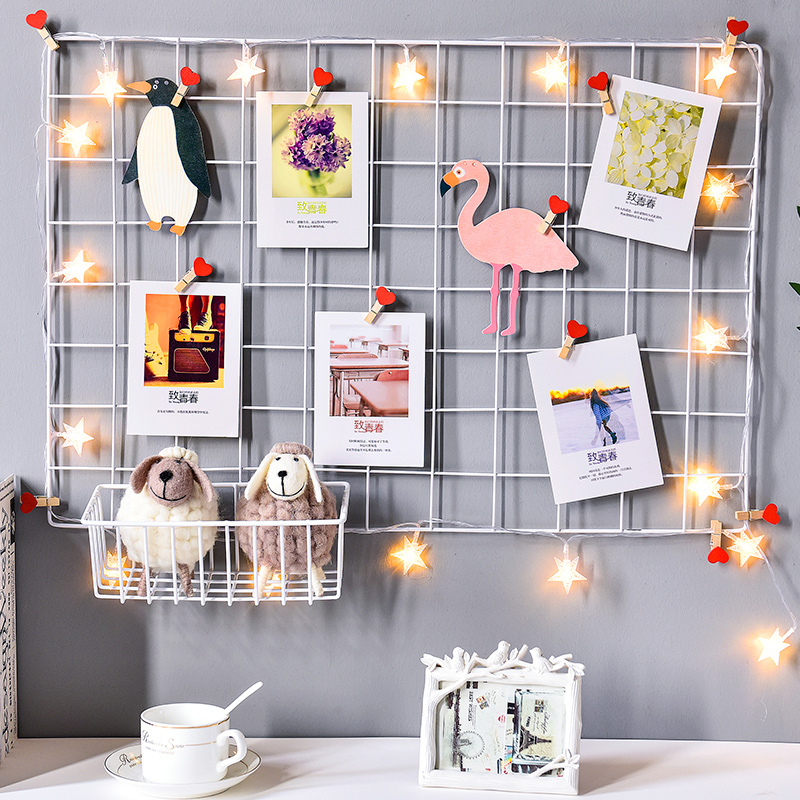 grid Photo wall decorate Hemp rope Clamp suspension No trace ins girl Atrial dormitory arrangement Photo wallin the Home accessories , Photo/Photo Wall , Photo Wall category - from Buy2taobao.com to provide professional Taobao agent buy service