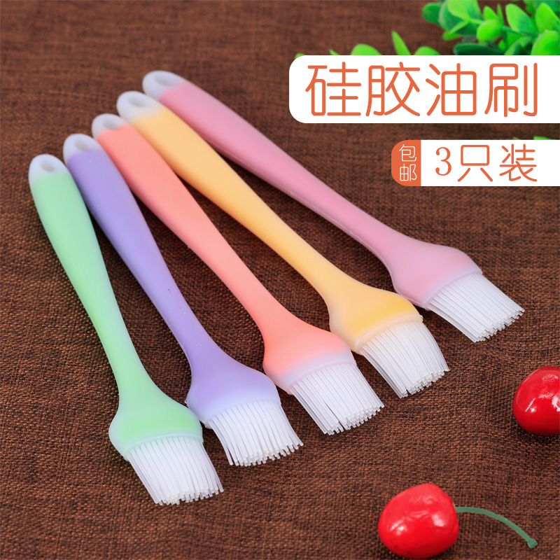 3只装 半透明硅胶油刷子 一体式耐高温调料蛋糕烘焙烧烤用具 包邮|ruв категории кухня/посуда, барбекю/выпечка утварь, барбекю печь/барбекю diy приборов, барбекю кисти - от Buy2taobao.com для оказания профессиональной услуги покупки агента Taobao
