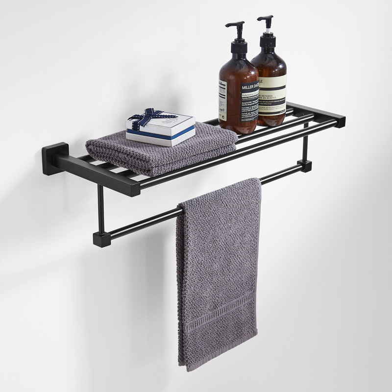 Bathroom Hardware Pendant TOILET black Stainless steel Wall Towel rack Northern Europe double-deck Towel rack towel barin the Decoration main material , Toiletries , Bathroom Hardware/Pendant , Towel rack/Towel rack category - from Buy2taobao.com to provide professional Taobao agent buy service