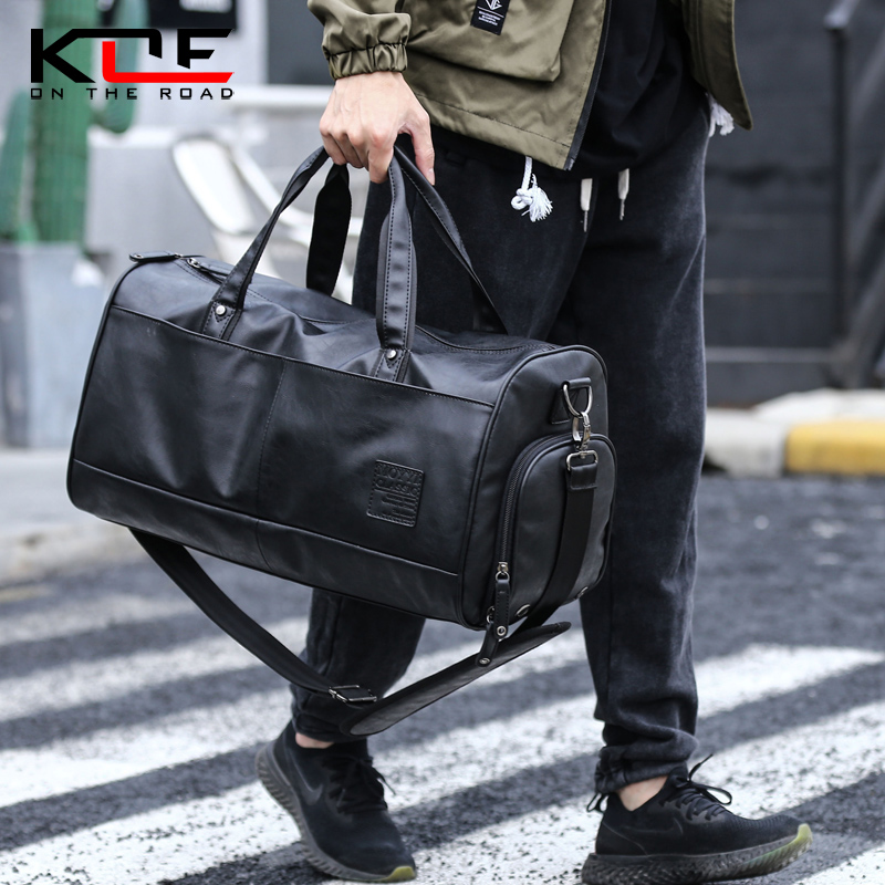 pu cortex business affairs A business travel travel reticule Men's bag fashion Trend motion train Gym bag Travel? Luggage bagin the Leather/Lady bags/Men's bag, Bag category - from Buy2taobao.com to provide professional Taobao agent buy service