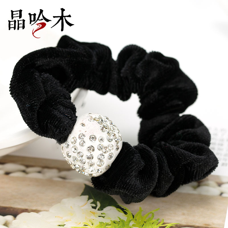 日韩饰品水钻发圈绒布头绳高弹力扎头橡皮筋简约个性布艺发绳发饰|ruв категории Украшения,ювелирные изделия, шпилька - от Buy2taobao.com для оказания профессиональной услуги покупки агента Taobao