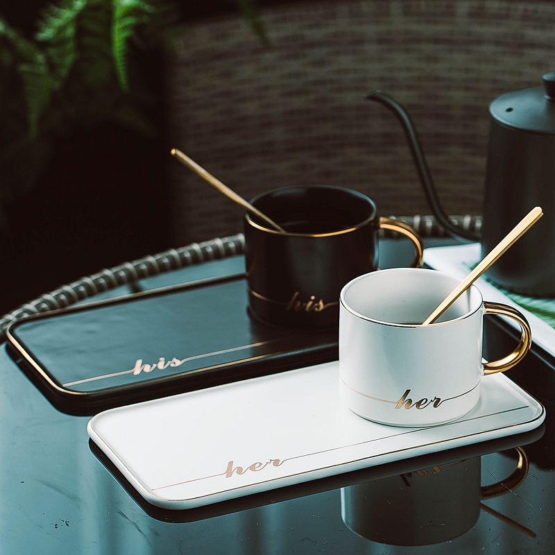 ceramics Mug European style Luxurious single Spoon grace Simplicity glass Mug Northern Europe insin the Tableware , Coffee , Mug category - from Buy2taobao.com to provide professional Taobao agent buy service