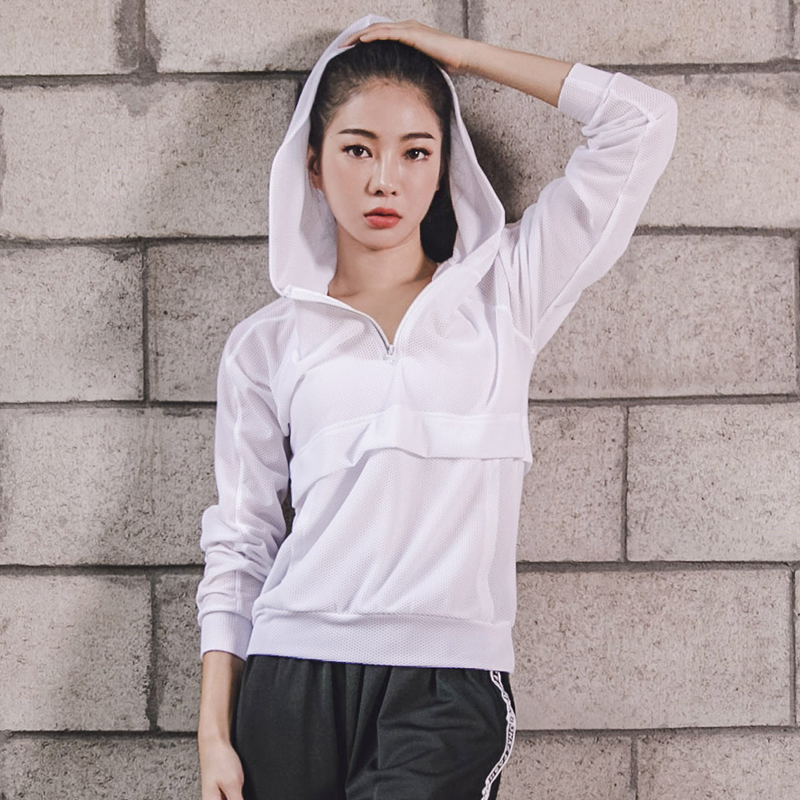 健身服女长袖运动卫衣宽松跑步套头衫速干衣训练网红连帽外套在类目 运动服/休闲服装, 运动卫衣/套头衫中 - 来自Buy2taobao.com提供专业的淘宝代购服务