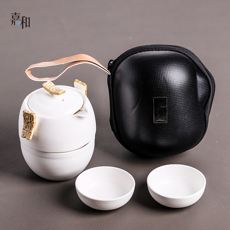 旅行功夫茶具旅行套裝便攜式包小巧陶瓷快客杯壹壺三杯黑陶瓷茶杯在類目 餐飲具, 茶具, 功夫茶具中 - 來自Buy2taobao.com提供專業的淘寶代購服務