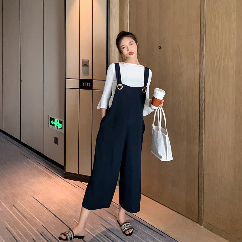 YYZJ孕妇背带裤夏季两件套2019新款孕妇时尚款套装夏装外穿连体裤|ruв категории Всё для беременных и кормящих, материнство, костюм - от Buy2taobao.com для оказания профессиональной услуги покупки агента Taobao