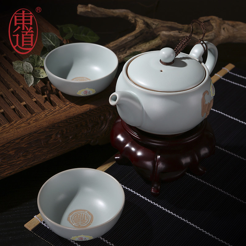 East Road Ruyao Kung Fu Tea Jingdezhen Film opening ceramics teapot teacup a complete set suit Jianfu Tea Groupin the Tableware , Tea set , Kung Fu Tea category - from Buy2taobao.com to provide professional Taobao agent buy service