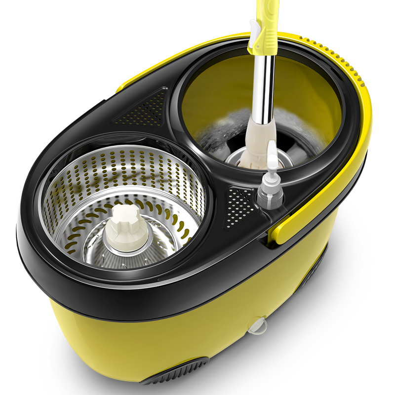 rotate Mop Stainless steel drive household Hand pressure Hand wash Wet and dry Dual use automatic Roller Mop bucketin the Family/Personal Cleaning Tools , Housework/Floor cleaning equipment , Rotating mop category - from Buy2taobao.com to provide professional Taobao agent buy service