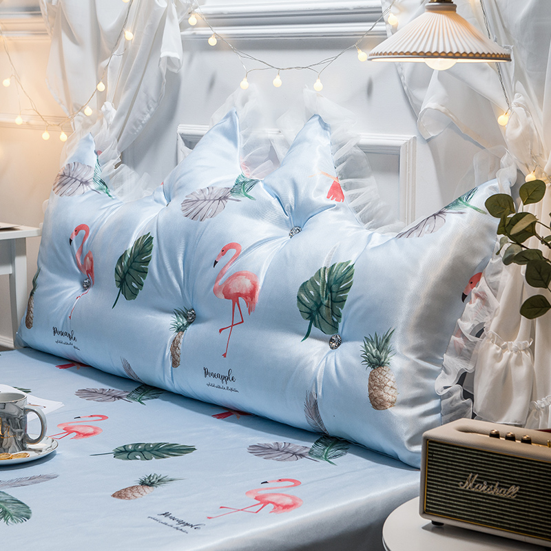 Princess wind The bed Pillow Headboard Soft roll Double bedroom Net Red Cushion Washable Borneol backrestin the Home Fabric , Pillow/Pillow category - from Buy2taobao.com to provide professional Taobao agent buy service