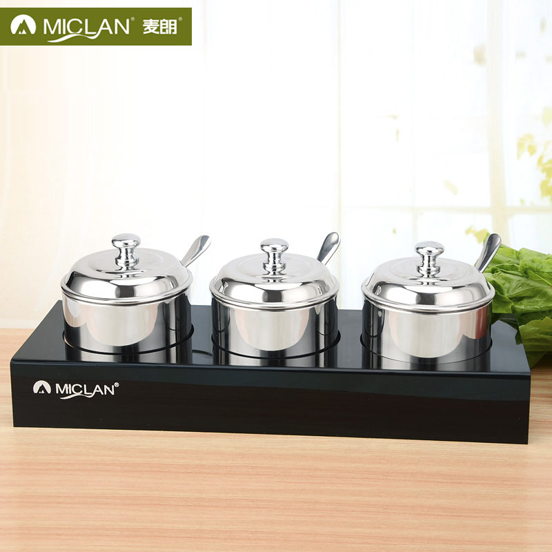 Mirant Stainless steel Cruet Sauce pot suit Acrylic base Seasoning box Seasoning Box Salt shakerin the Kitchen/Cooking utensils , Kitchen Gadgets/Kitchen storage , Storage jars/Kitchen storage containers , Seasoning bottles category - from Buy2taobao.com to provide professional Taobao agent buy service
