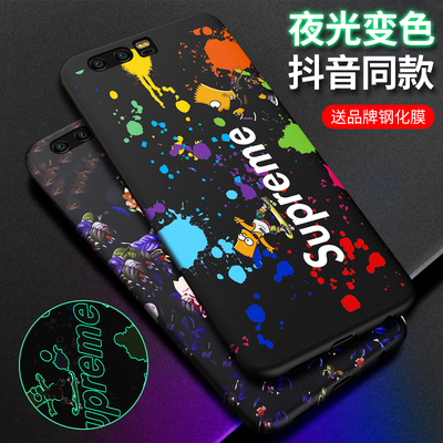 华为荣耀9手机壳荣耀9i套硅胶荣耀9青春版个性创意夜光潮牌honor9全包边软壳防摔网红抖音同款男女九