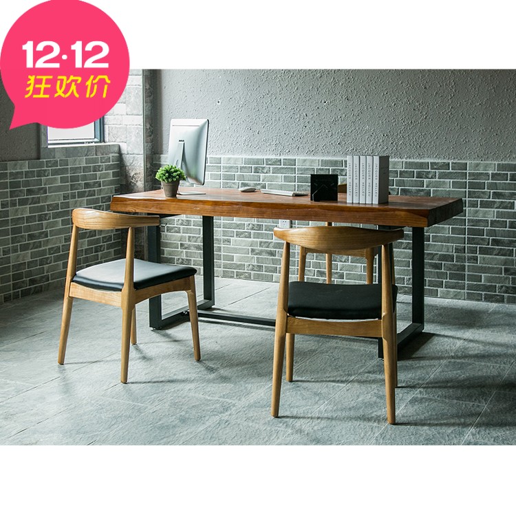 European coffee shop loft solid wood originality desk rectangle modern Simplicity Iron art table workbench Long tablein the Residential furniture , Tables , Dining table category - from Buy2taobao.com to provide professional Taobao agent buy service