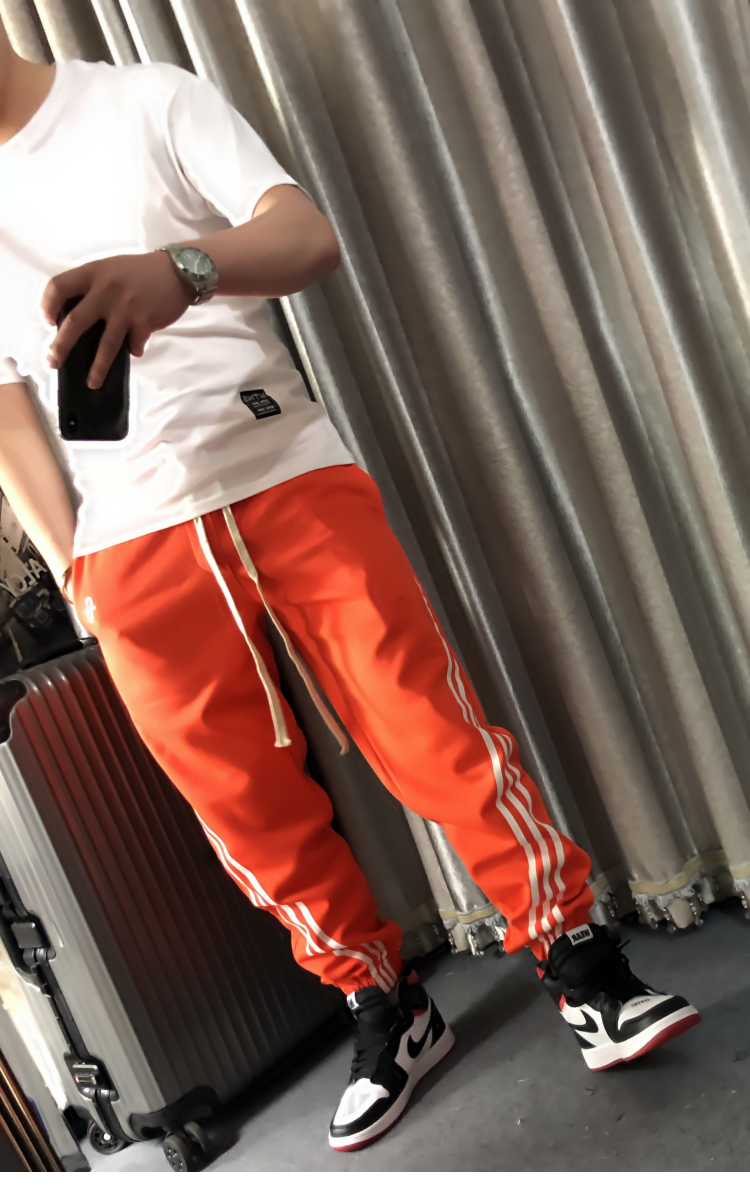 Ale Clothing Autumn and winter Three bars Easy motion man trousers Same item men's wear black and white Blue-green gulesin the Men's clothing, Casual pants category - from Buy2taobao.com to provide professional Taobao agent buy service