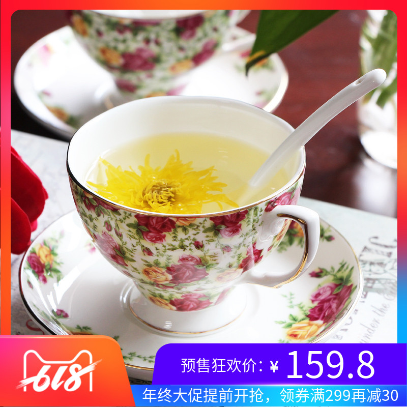 唐山红玫瑰骨质瓷咖啡杯套装欧式咖啡杯碟套装生日礼品咖啡骨瓷杯在类目 餐饮具, 咖啡器具, 咖啡杯中 - 来自Buy2taobao.com提供专业的淘宝代购服务