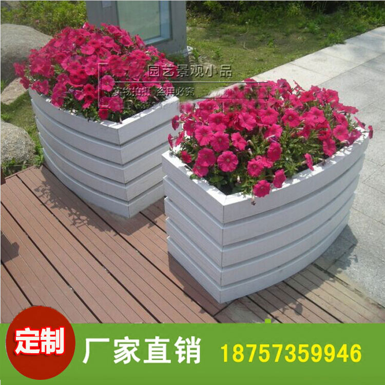 pvc Foam white outdoors Flower Box square Park Scenery Flower pot Street quarantine Flower trellis Planters Anticorrosivein the Business/Office Furniture , City Furniture , Landscaping rich space facilities , Parterre category - from Buy2taobao.com to provide professional Taobao agent buy service