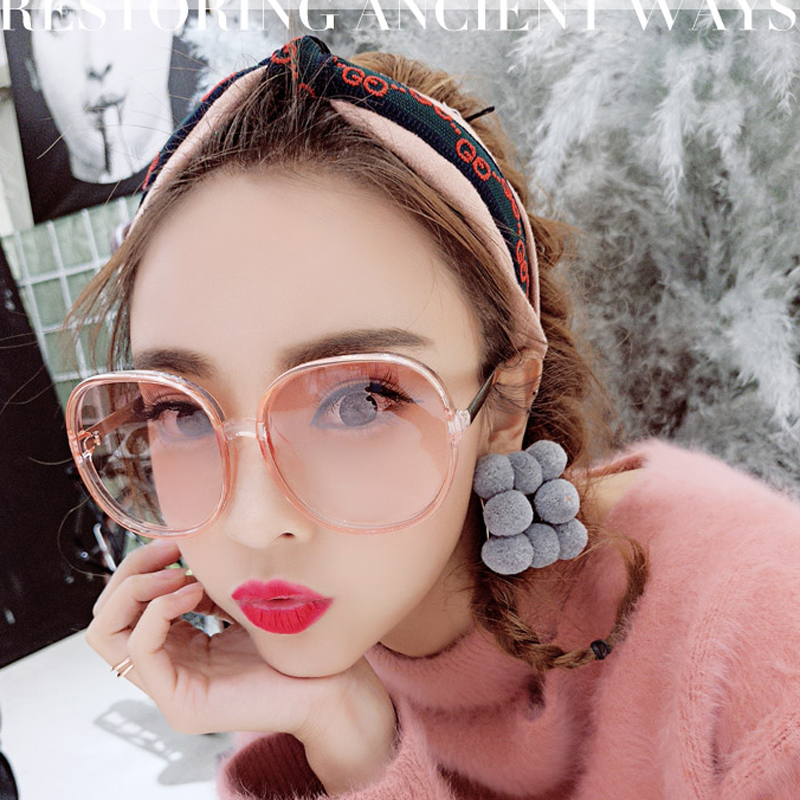 FEISHINI全新鳥大框遮臉隨圓形太陽眼鏡透明粉紅色時尚女墨鏡防曬在類目 ZIPPO/瑞士軍刀/眼鏡, 太陽眼鏡中 - 來自Buy2taobao.com提供專業的淘寶代購服務