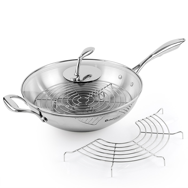 Tupperware Cookware Stainless steel Three layer frying pan Induction Wok Tupperware Special shopin the Kitchen/Cooking utensils , Cooking utensils , Cookware/Pot/Kettle , Wok category - from Buy2taobao.com to provide professional Taobao agent buy service