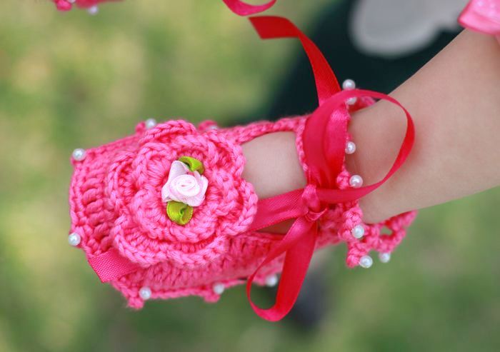 Hand knit baby Baby wool shoes Pink Princess Soft bottom toddler shoes Flower Korean Edition Frenum Don't fallin the Shoes/Baby Shoes/Parent-child shoes , Traditional shoes/Hand-woven shoes category - from Buy2taobao.com to provide professional Taobao agent buy service