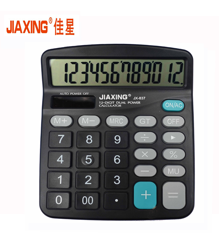 佳星计算器837学生财务办公大屏幕双重电源轻便计算机12位数包邮|ruв категории электронный словарь/электрический бумажных книг/канцелярские принадлежности, калькулятор - от Buy2taobao.com для оказания профессиональной услуги покупки агента Taobao