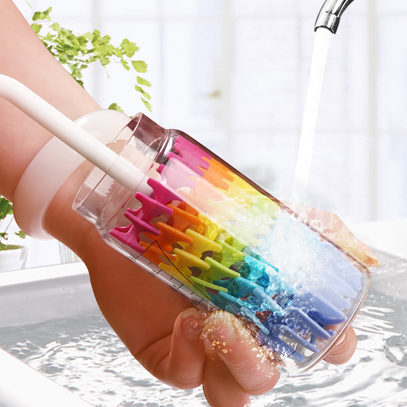Colorful silica gel Feeding bottle brush 360 rotate clean Water cup Bottle Brush Cleaning brush suit Feeding bottle Nipple brushin the Diapers/Care/Feeding/Push lathe , Feeding bottle/Bottles related , Bottle Brush/Nipple brush category - from Buy2taobao.com to provide professional Taobao agent buy service