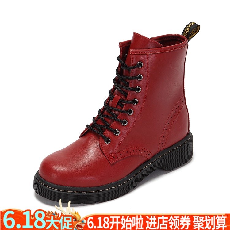 SHOEBOX/鞋柜毛绒侧拉链英伦风休闲时尚舒适马丁靴1116607331|msdalam kategori Kasut wanita, but - dari Buy2taobao.com untuk memberikan perkhidmatan ejen Taobao profesional membeli