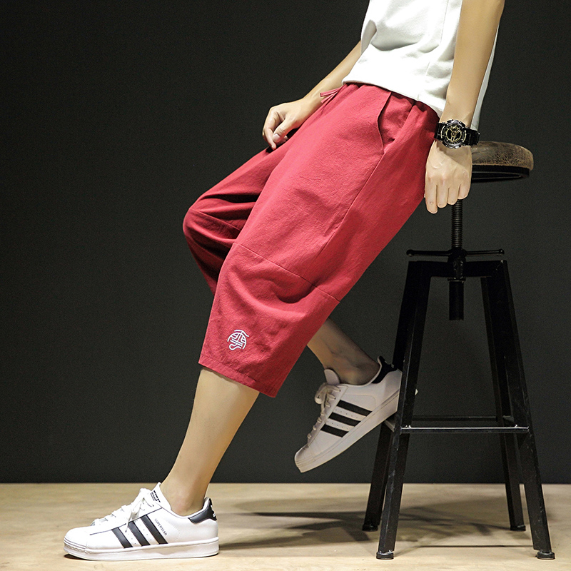 summer Thin section man Casual pants Trend Easy Broad leg Cropped Trousers trousers Chinese style Haren Feet Men's trousersin the Men's clothing, Casual pants category - from Buy2taobao.com to provide professional Taobao agent buy service