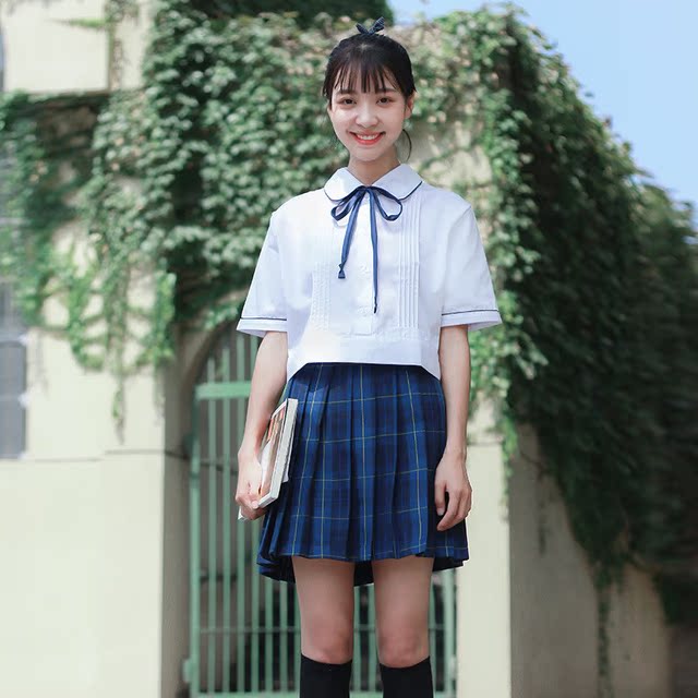 日系jk制服女学生夏天短袖校服班服水手服格子裙学院风表演服套装|msdalam kategori Butik wanita / wanita, menetapkan/pakaian seragam pelajar/seragam kerja, pakaian seragam pelajar - dari Buy2taobao.com untuk memberikan perkhidmatan ejen Taobao profesional membeli