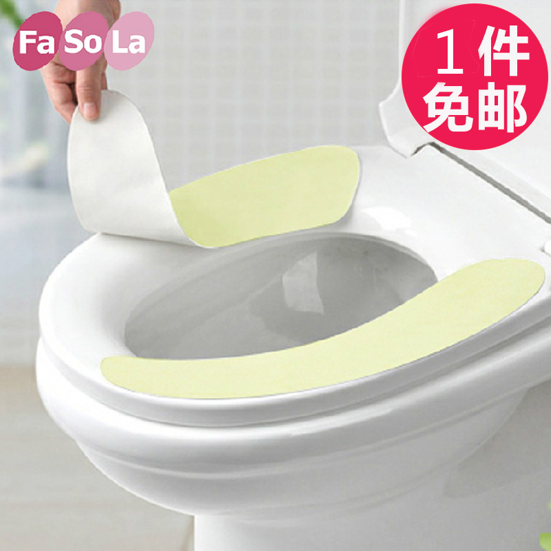 日本FaSoLa 卫生间粘贴式毛绒马桶垫厕所可爱马桶套马桶座可水洗在类目 家庭/个人清洁工具, 卫浴用具/卫浴配件, 马桶套/马桶座圈中 - 来自Buy2taobao.com提供专业的淘宝代购服务