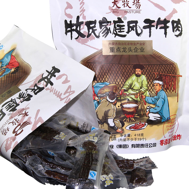 大牧场零添加非油炸牧民家庭手撕风干牛肉干内蒙古草原特产418g|ruв категории закуски/орехи/специальность, вяленое мясо/свинину, говядину/мясное закуски, категория говядины - от Buy2taobao.com для оказания профессиональной услуги покупки агента Taobao