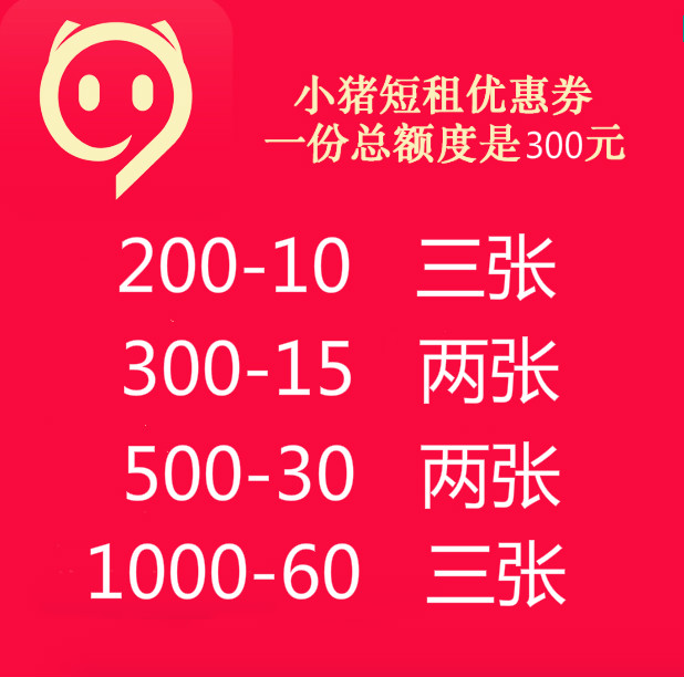 Piggy Short rent coupon 300 Vouchers Homestay Short rent Can charge own Accountin the Web store voucher/Coupon , Web store vouchers category - from Buy2taobao.com to provide professional Taobao agent buy service