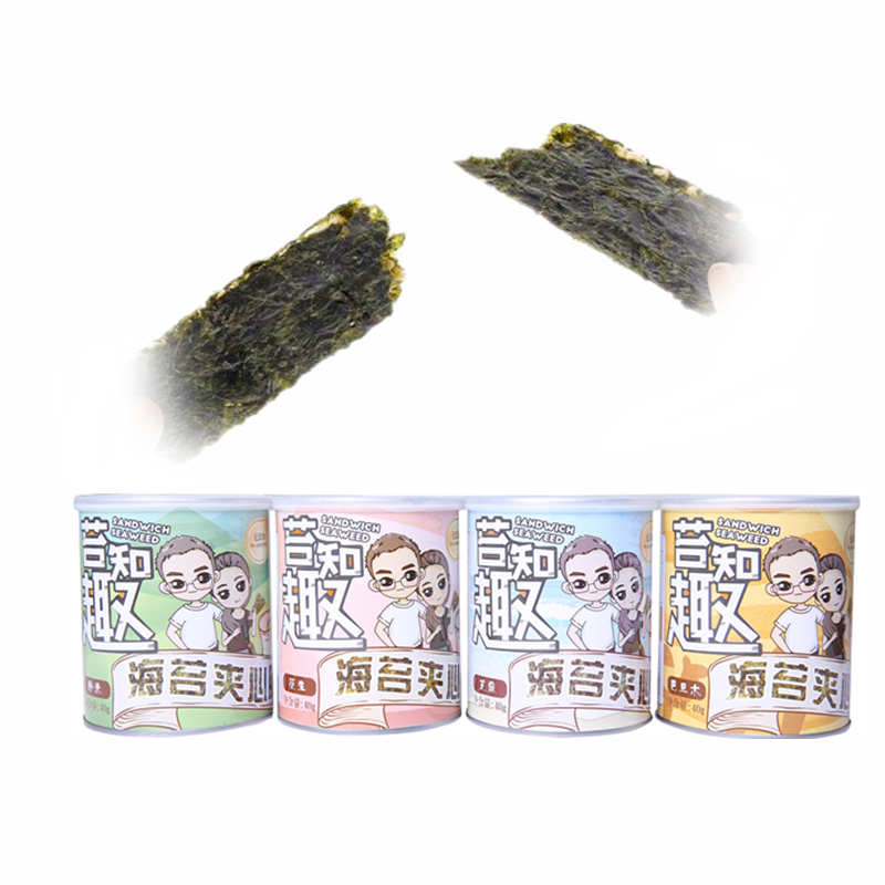 Seaweed Sandwich Canned baby sesame Sandwich Seaweed precooked and ready to be eaten children baby Drum Large Roasted seaweed Chipsin the Snacks/Nuts/Specialty , Squid/Dried fish/Seafood ready , Seaweed Series category - from Buy2taobao.com to provide professional Taobao agent buy service