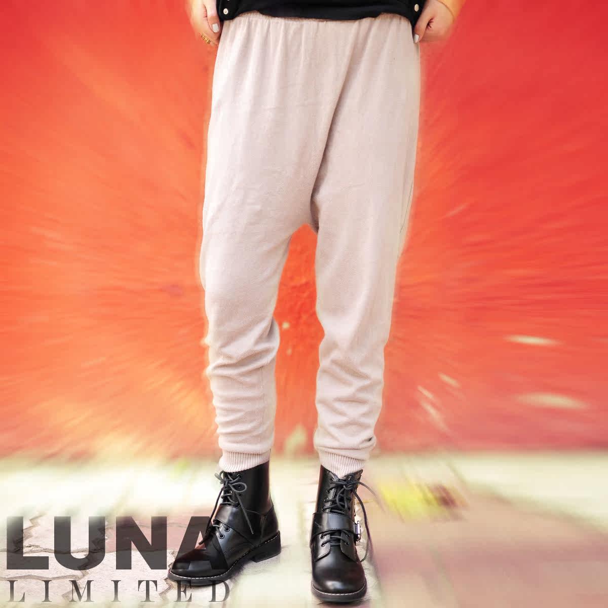 【LUNA LIMITED】殿堂级造型 夸张裤后兜 潮人必入垮裆裤KZ00409#
