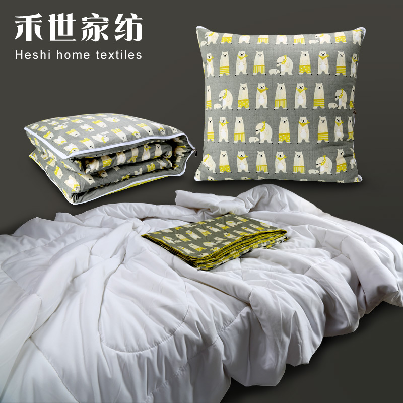Cotton automobile Pillow Blanket Dual use Cushion Office Siesta pillow quilt Dual use Siesta thickening Washablein the Home Fabric , Pillow/Pillow category - from Buy2taobao.com to provide professional Taobao agent buy service