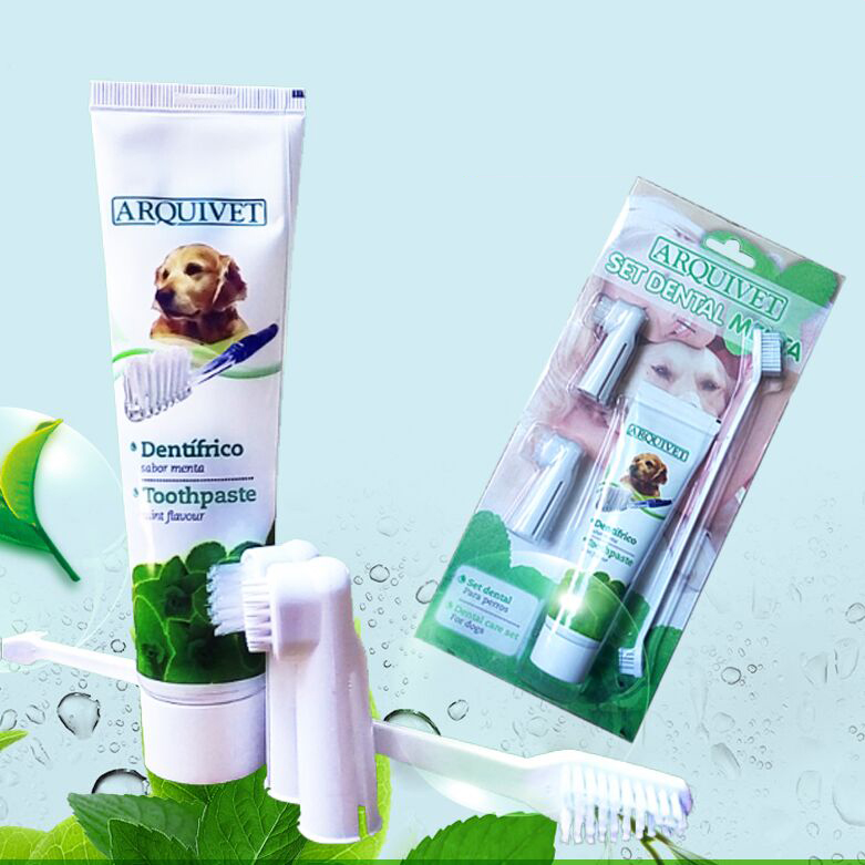 Arquizoo宠物猫狗牙膏牙刷套装 快速有效去除牙垢口臭清口气|ruв категории животное/Животное питание и принадлежностей, кошка/собака красоты уборки, очистка полости рта - от Buy2taobao.com для оказания профессиональной услуги покупки агента Taobao