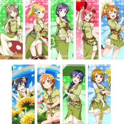 lovelive sunshine水团love live书签9张半透明纸质 动漫周边包邮