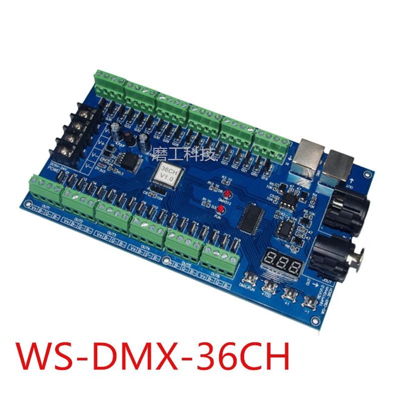 DMX Constant pressure plate anode 36CH DMX512 decoder led controller 5~24V RGB Module lamp beltin the Decoration main material , Lamps , Lighting Accessories category - from Buy2taobao.com to provide professional Taobao agent buy service
