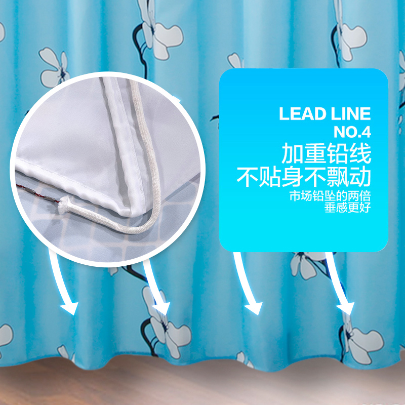 臘梅花 加厚防水綸浴簾送挂鈎綁帶黴加厚衛生間浴室隔斷在類目 家庭/個人清潔工具, 衛浴用具/衛浴配件, 浴簾中 - 來自Buy2taobao.com提供專業的淘寶代購服務