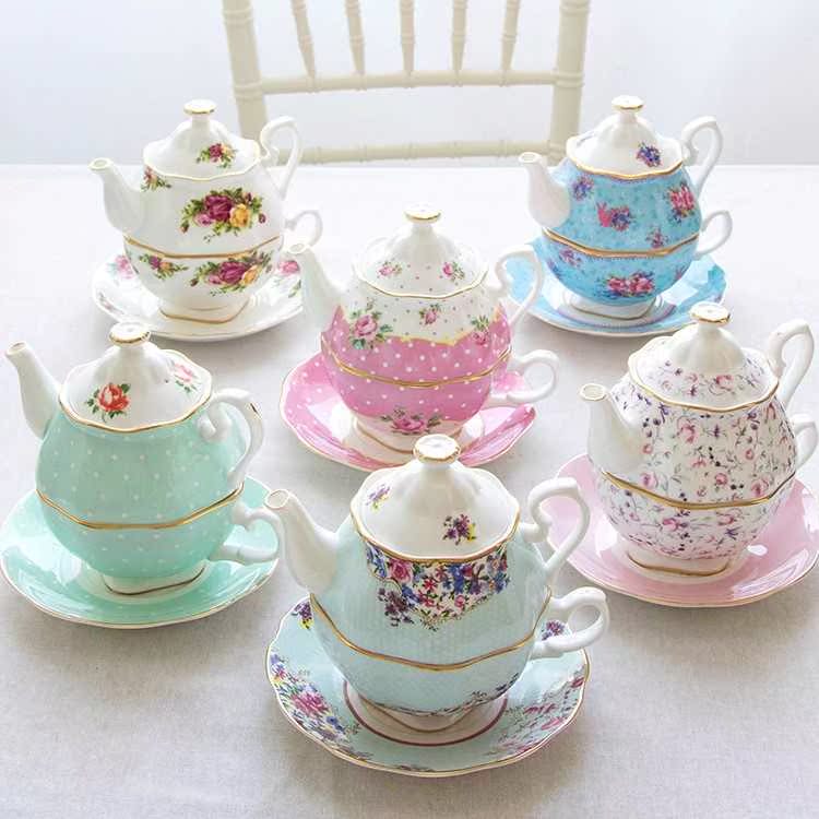 精品安娜16点陶瓷子母壶单人杯套装英式下午茶茶具骨瓷咖啡杯碟欧|msdalam kategori pinggan mangkuk, set teh, teh herba - dari Buy2taobao.com untuk memberikan perkhidmatan ejen Taobao profesional membeli