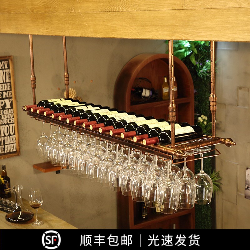 红酒杯架悬挂倒挂欧式简约家用酒吧悬挂吊架酒架高脚杯架葡萄酒架|ruв категории посуда, до дна/бокал/вино, вина стойки - от Buy2taobao.com для оказания профессиональной услуги покупки агента Taobao