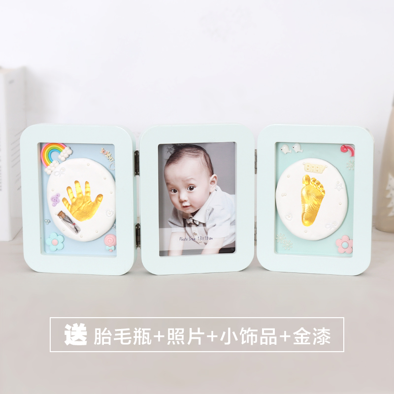 手印泥脚印泥满月百天宝宝手脚印泥纪念品婴儿手足印泥相框新生儿在类目 玩具/童车/益智/积木/模型, 宝宝纪念品/个性产品, 手脚印中 - 来自Buy2taobao.com提供专业的淘宝代购服务