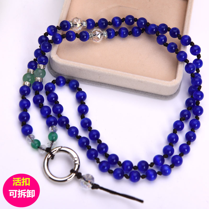 手机链长款挂脖挂绳天原创纯手工编制手机绳然水晶链 活扣可拆取在类目 3C数码配件, 手机配件, 手机饰品, 手机挂件/手机链中 - 来自Buy2taobao.com提供专业的淘宝代购服务